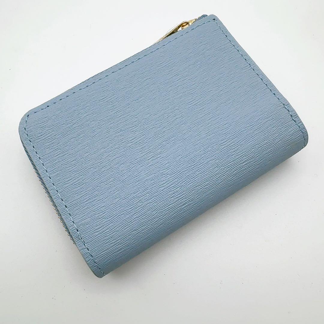 ポールスミス キーケース ケース サックス×ラビット 新品レザー本革うさぎ