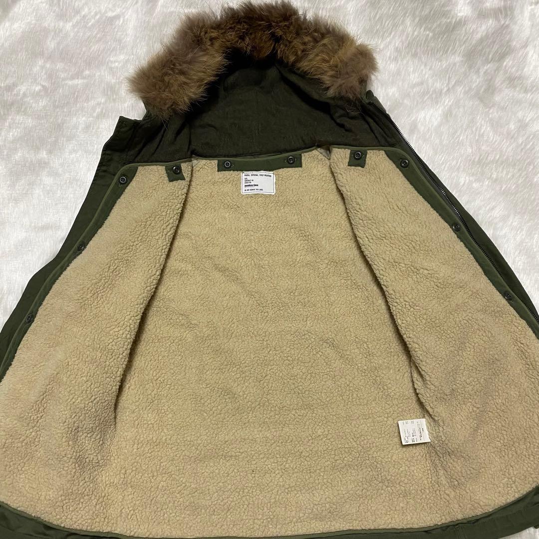 a11 モンキータイム　y2k ライナー付ショートモッズコート　カーキ　L