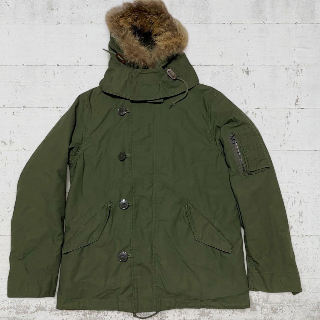 a11 モンキータイム　y2k ライナー付ショートモッズコート　カーキ　L