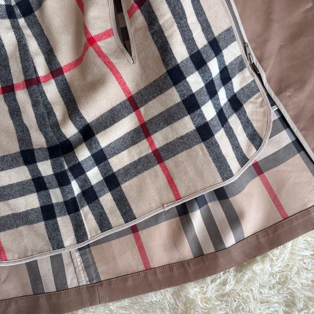 バーバリー ステンカラーコート ノバチェック ライナーモカベージュ