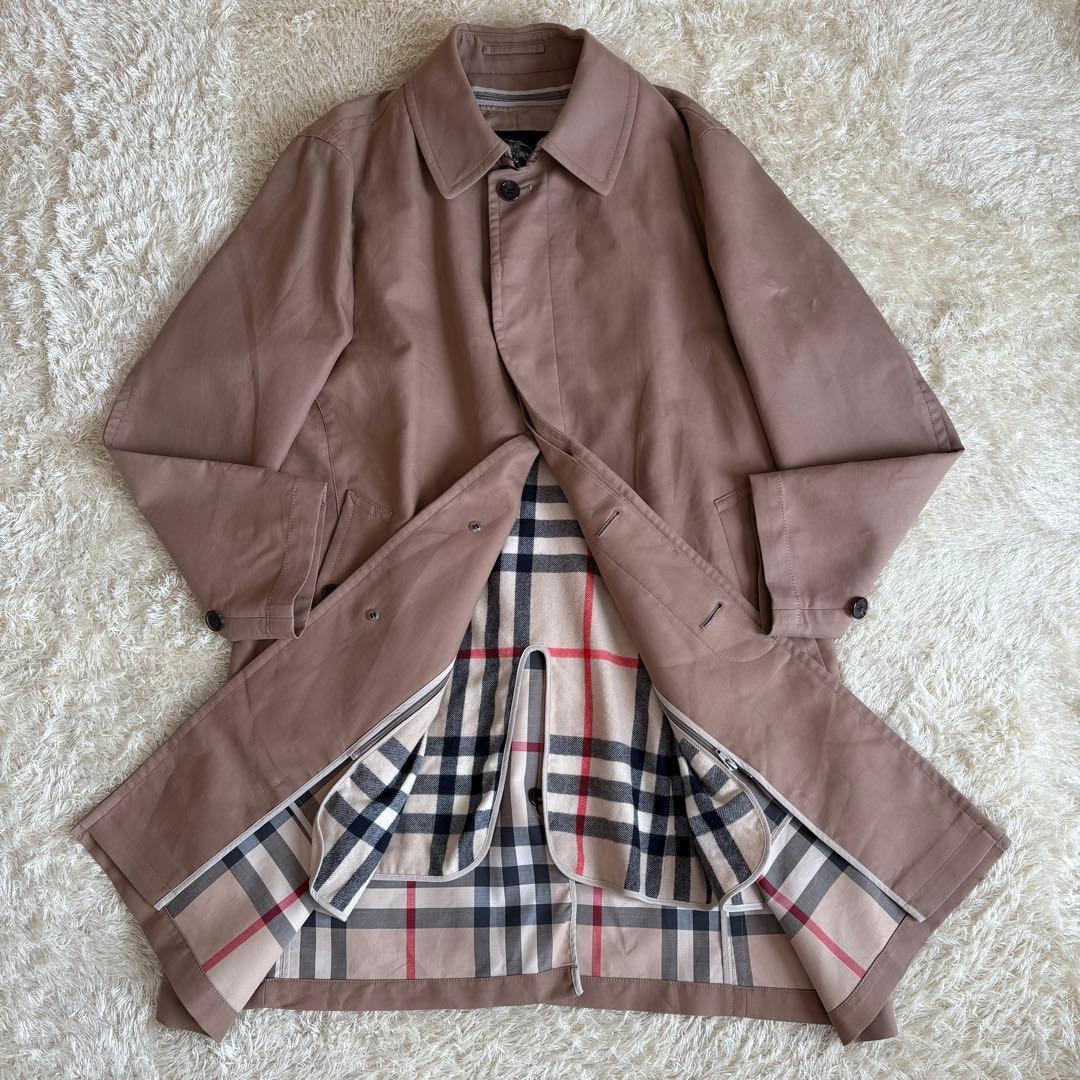 バーバリー ステンカラーコート ノバチェック ライナーモカベージュ