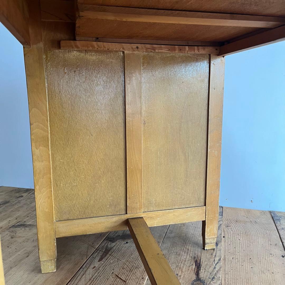 アンティーク 片袖机 デスク テーブル モダン レトロ 《送料込み》