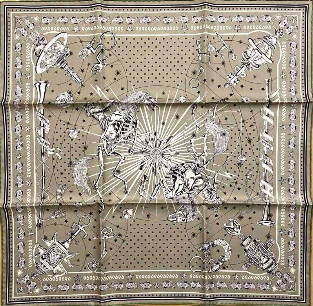 りりりりんこ様 極美品 エルメス シルクスカーフ カレ55 コーラスステラルム