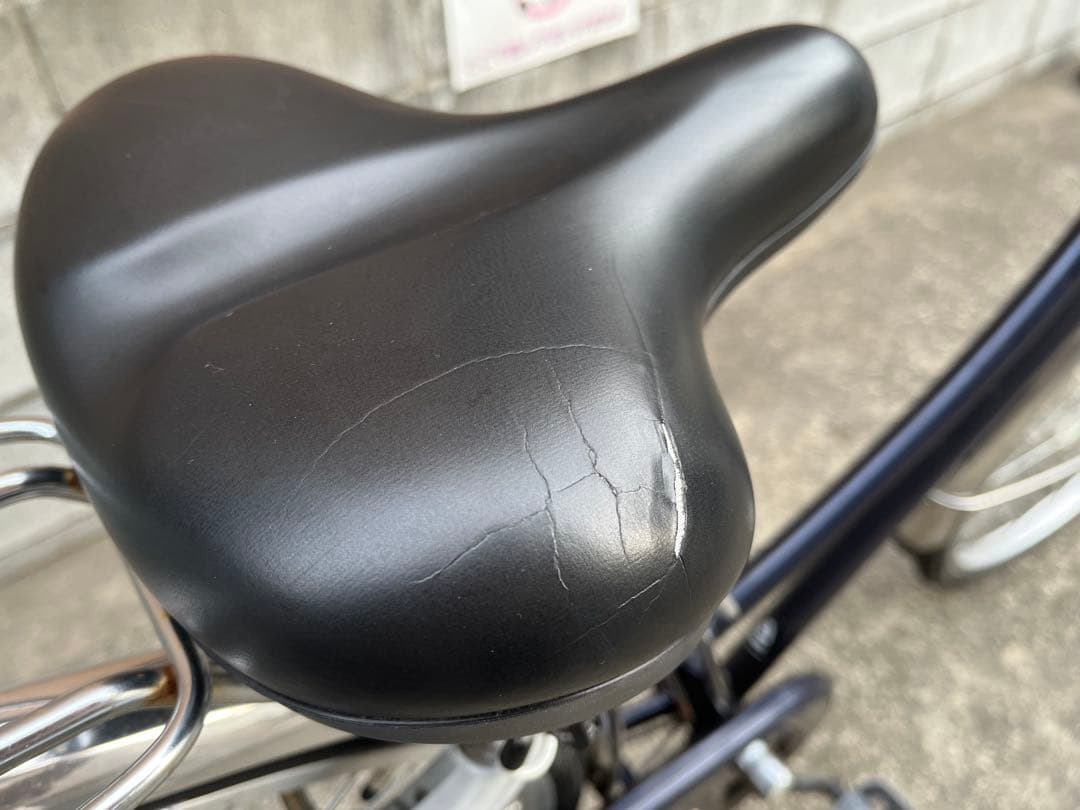 あさひ シティサイクル 前カゴ付／自動点灯ライト・防犯ワイヤー付