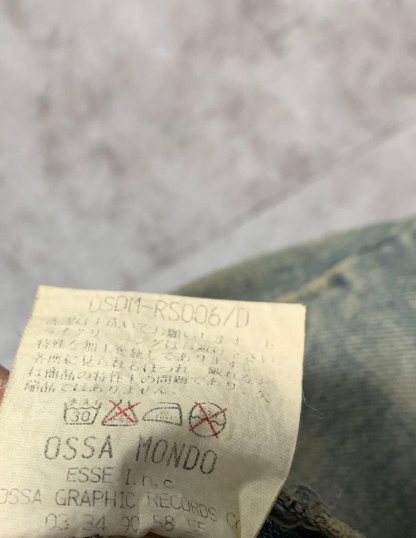 名作 BUMP藤原基央着用同型 オッサモンド デストロイデニム - メルカリ