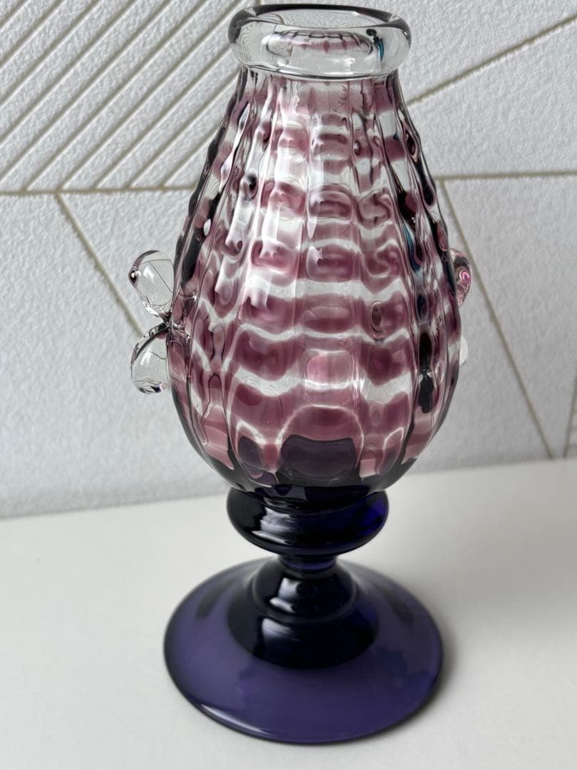 舩木倭帆　吹きガラス　作品展 一輪挿し　花瓶　2個セット