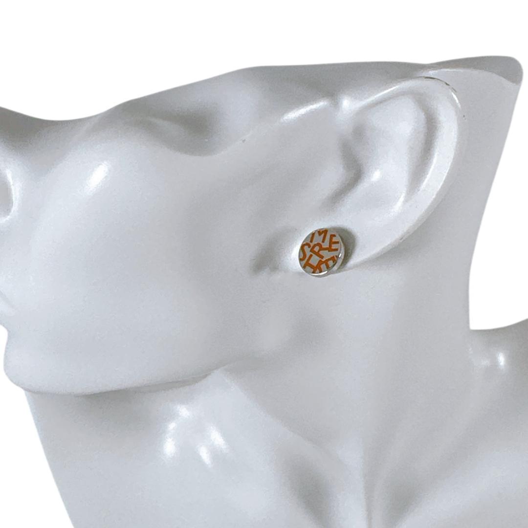 HERMES エルメス サークル ラウンド ロゴ ピアス アクセサリー