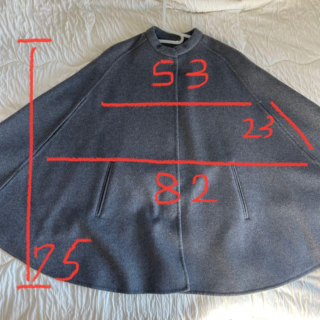 ミラオーウェン　グレー ケープコート