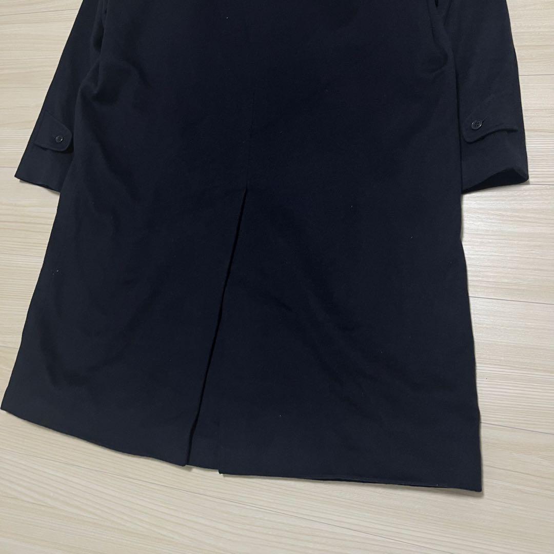 【カシミヤ100%×M.T.LEGEND】マキシ丈比翼チェスターコート 濃紺 L