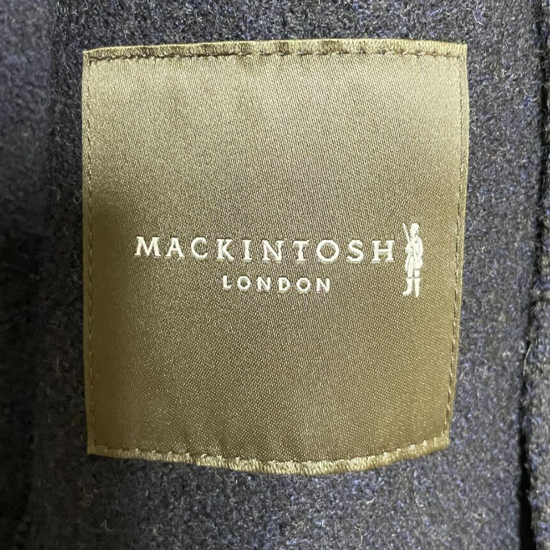 美品✨ マッキントッシュ ロンドン ダブルコート100% LL 紺 ネイビー