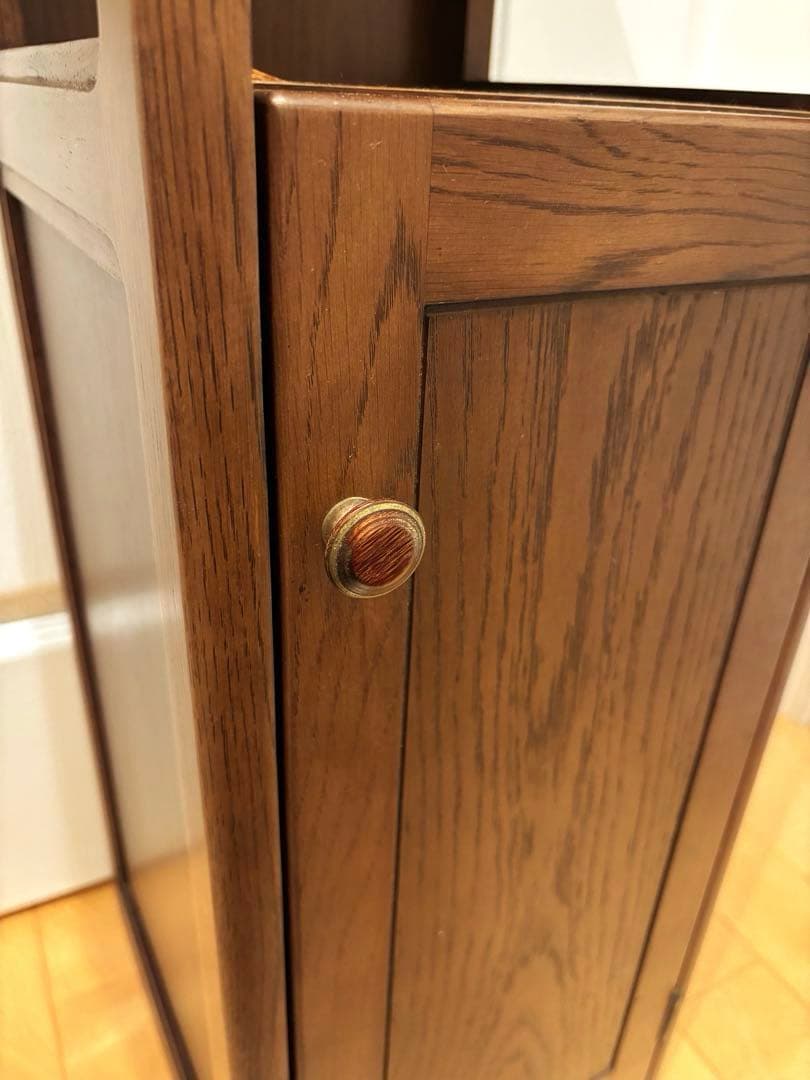 karimoku カリモク 木製 収納家具 ブラウン アンティーク レトロ