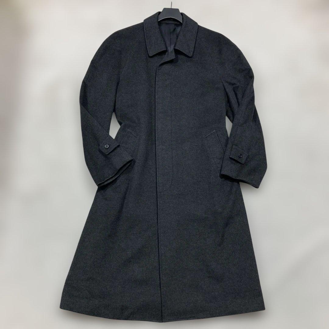 未使用級 ジャンルイシェレル ステンカラーコート カシミヤ100 マキシ丈 L