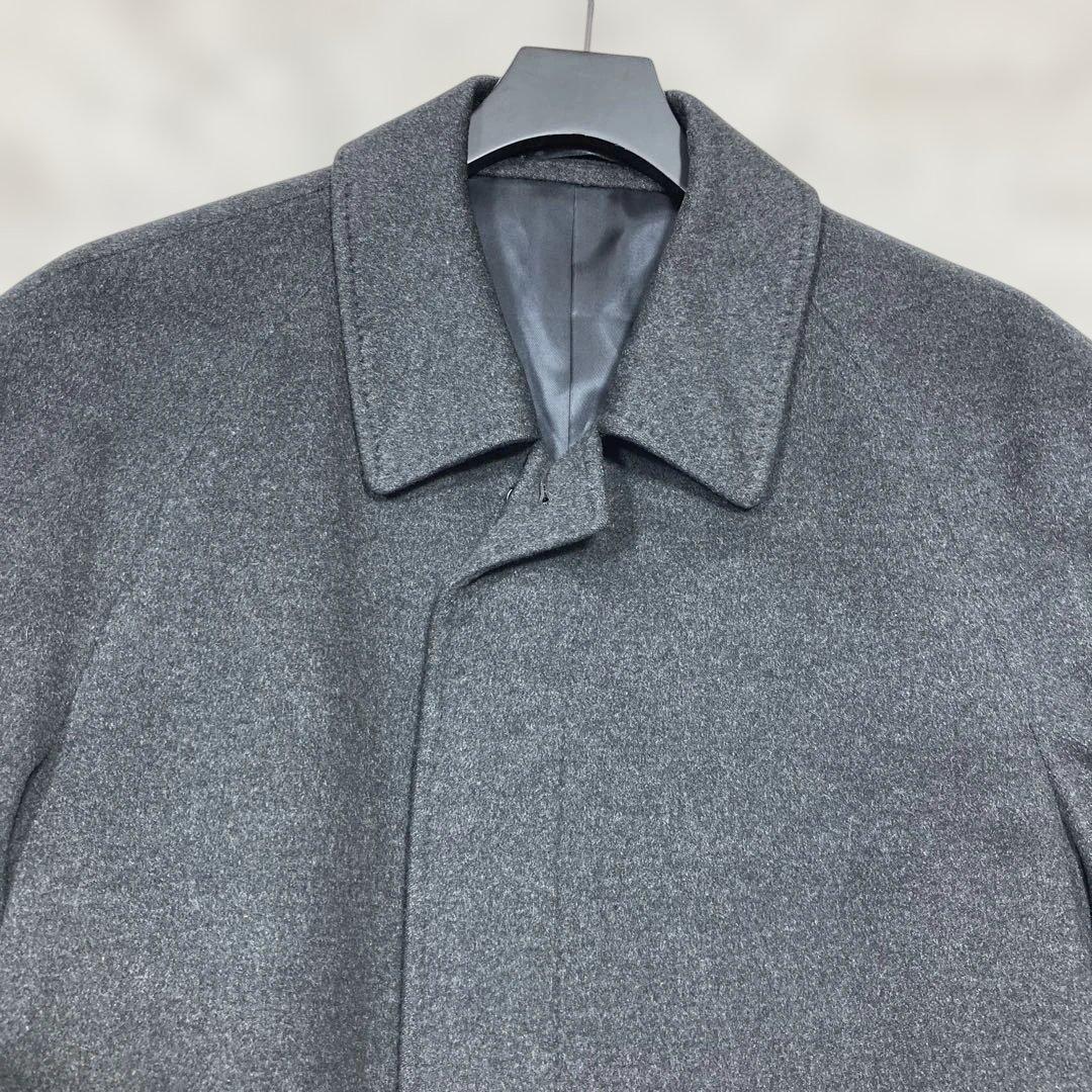 未使用級 ジャンルイシェレル ステンカラーコート カシミヤ100 マキシ丈 L