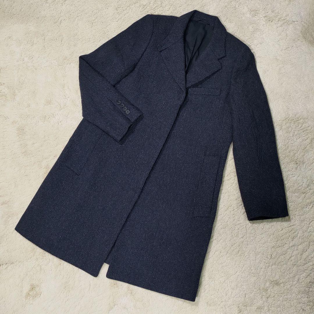 楽天市場】beams heart チェスターコート（カラーネイビー）（メンズ