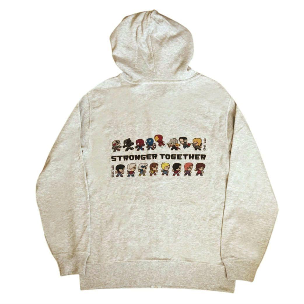 MAZZEL MARVEL ジップ パーカー フーディ Lサイズ ナチュラル - メルカリ