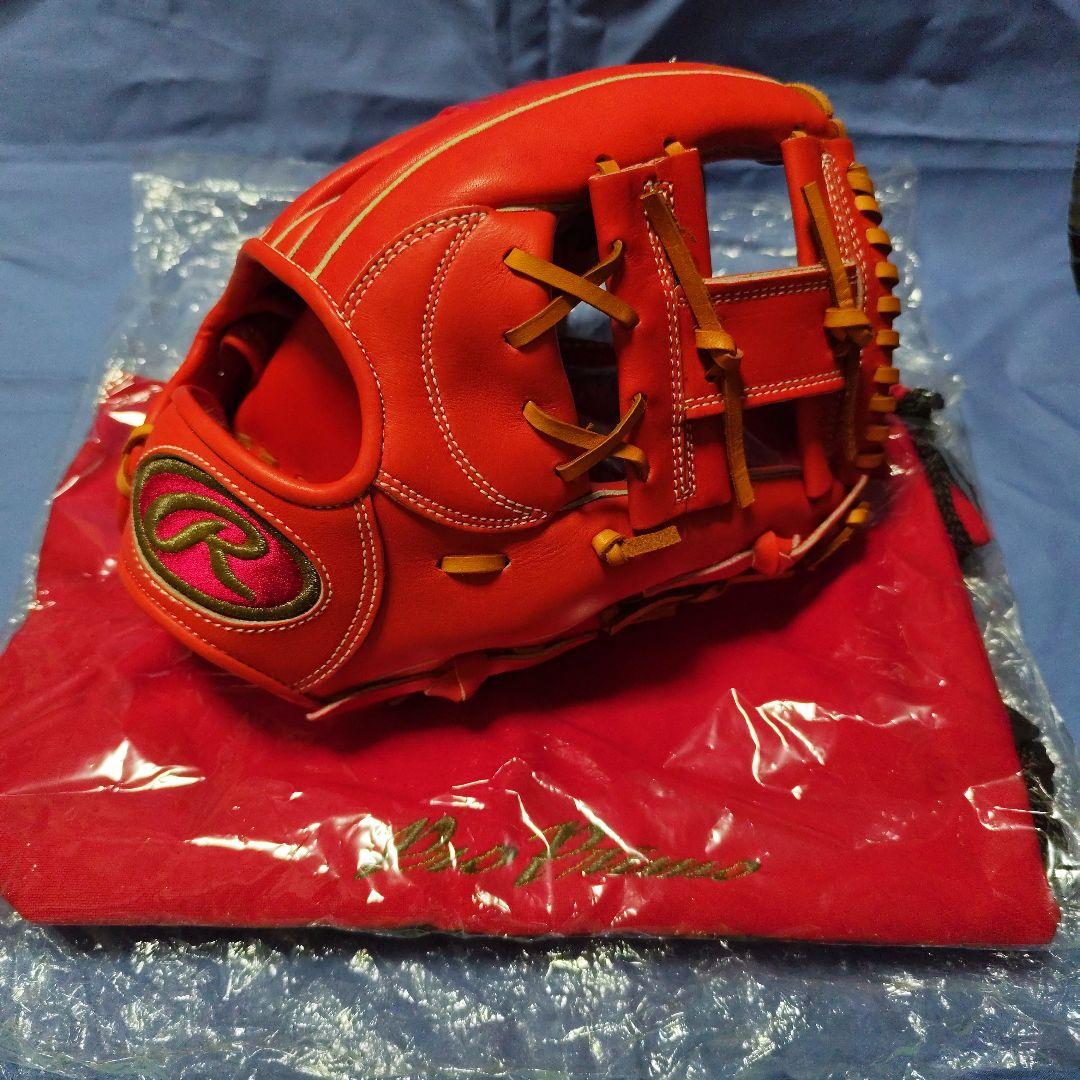 RawlingsProPrimo 軟式内野手用グローブ オレンジ×ライトブラウン
