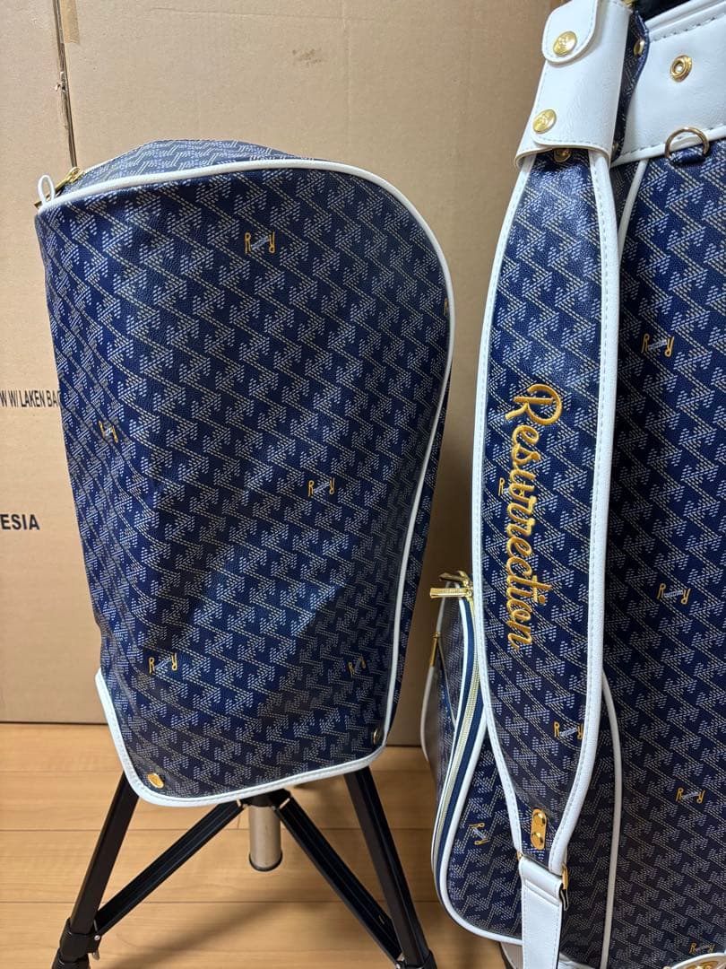 Resurrection RALLINA キャディバッグ レザレクションネイビー