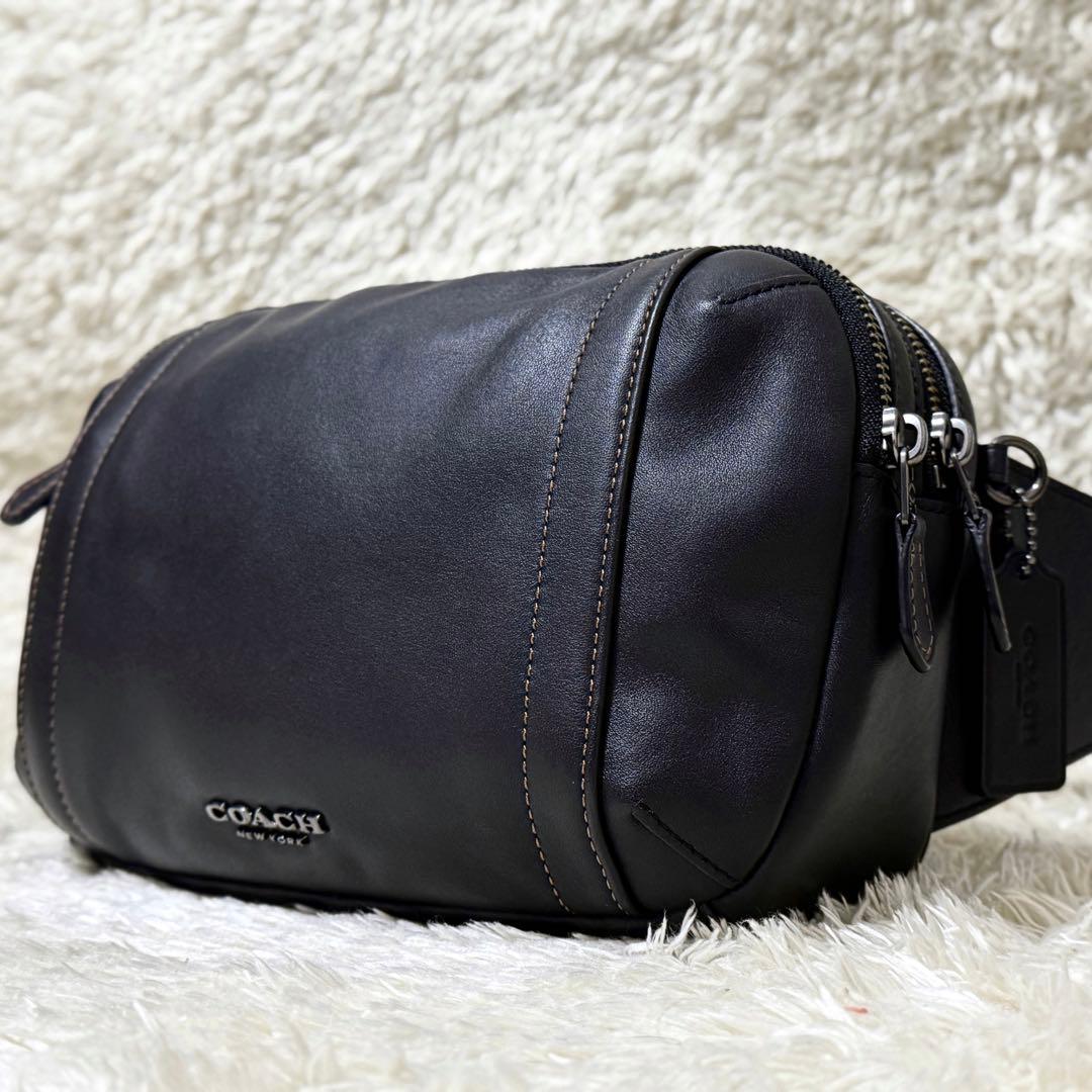 極美品✨COACH コーチ グラハム ボディバッグ ダブルファスナー メンズ
