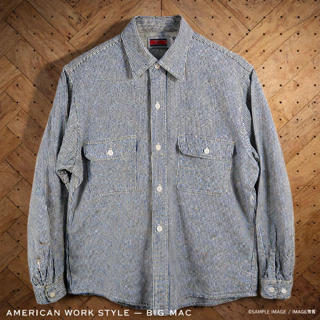 80s BIG MAC ヒッコリー ワークシャツ USA - メルカリ