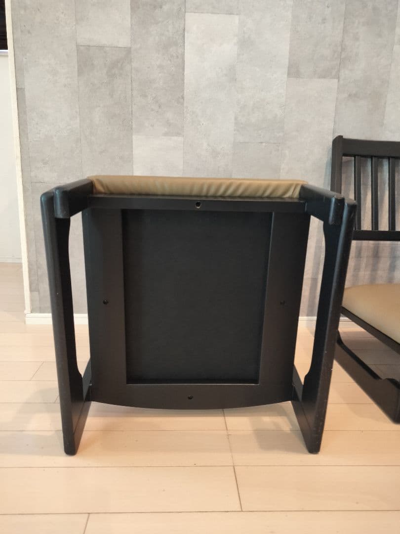 2脚セット！　お座敷チェア スタッキング チェア　足が楽な座椅子