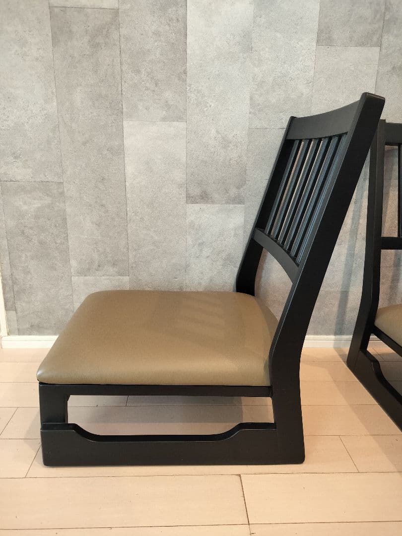 2脚セット！　お座敷チェア スタッキング チェア　足が楽な座椅子