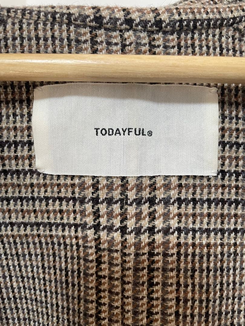 最終値下げ⭐️TODAYFUL トゥデイフル ステンカラーチェックコート