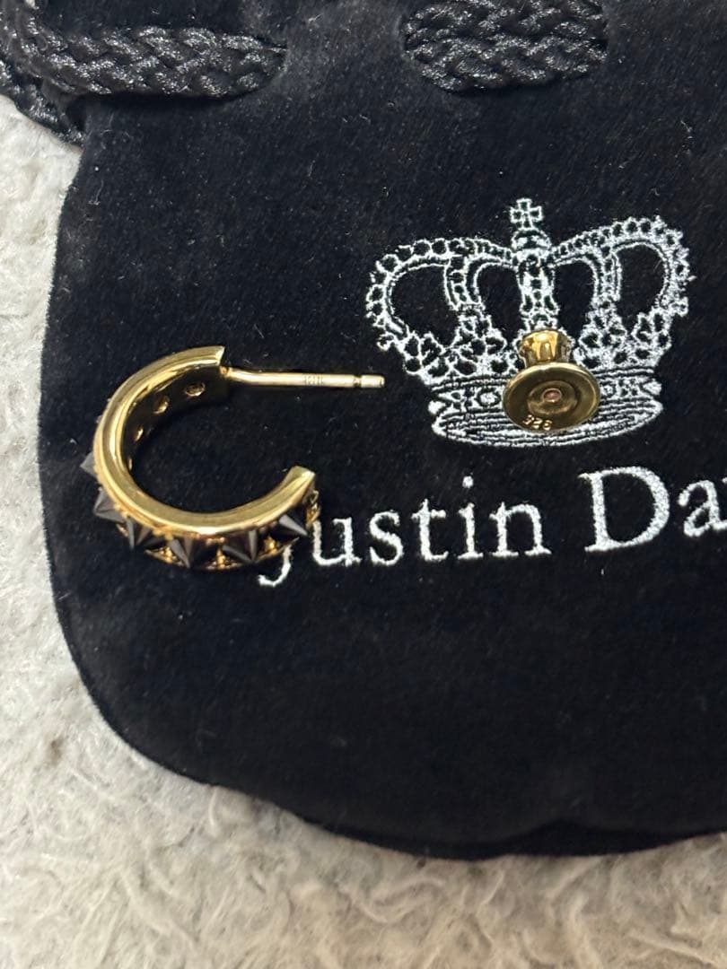 JUSTIN DAVIS HEAVEN'S PEAK ピアス　ゴールド　925