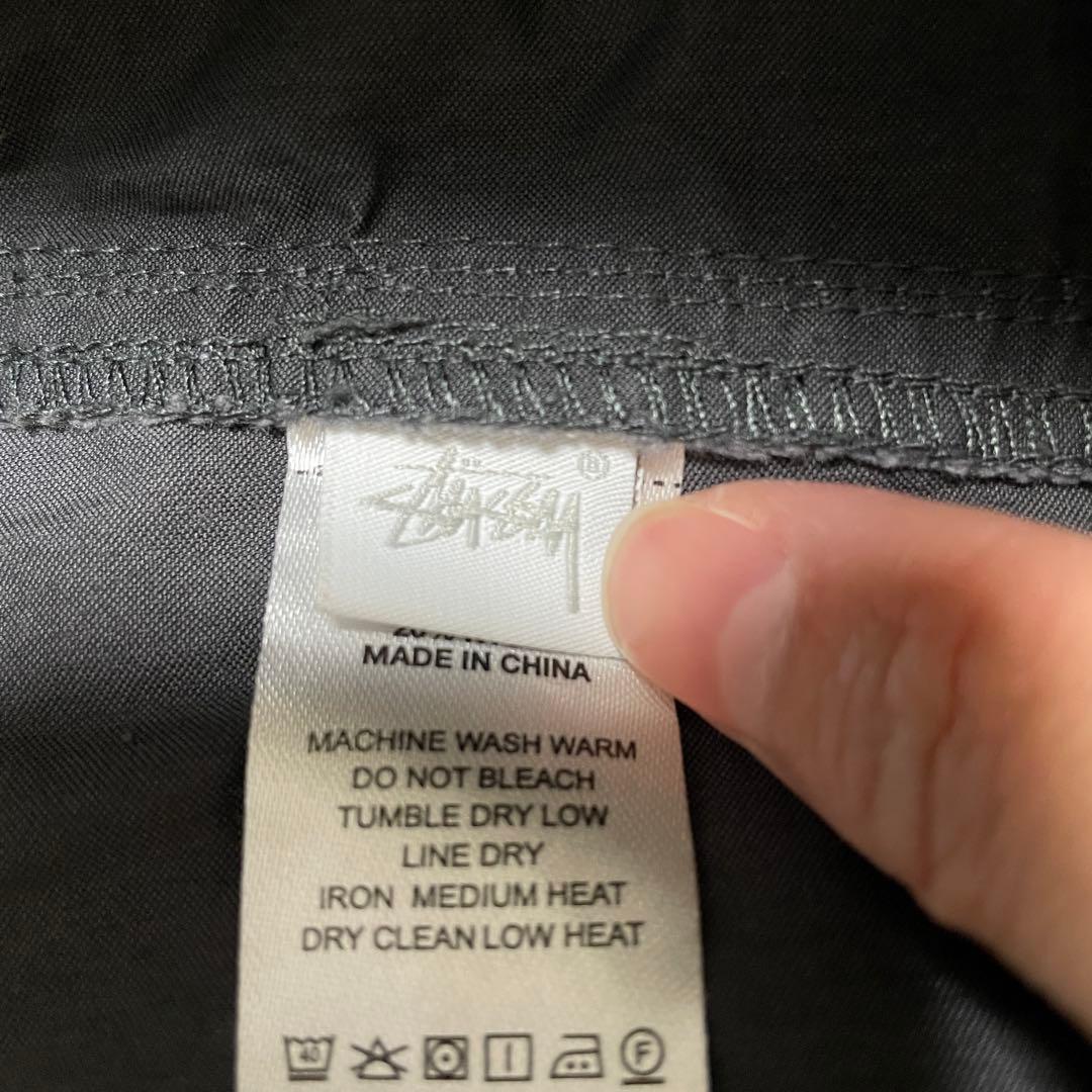 パンツ STUSSY NYCO OVER TROUSERS Washed BLACK