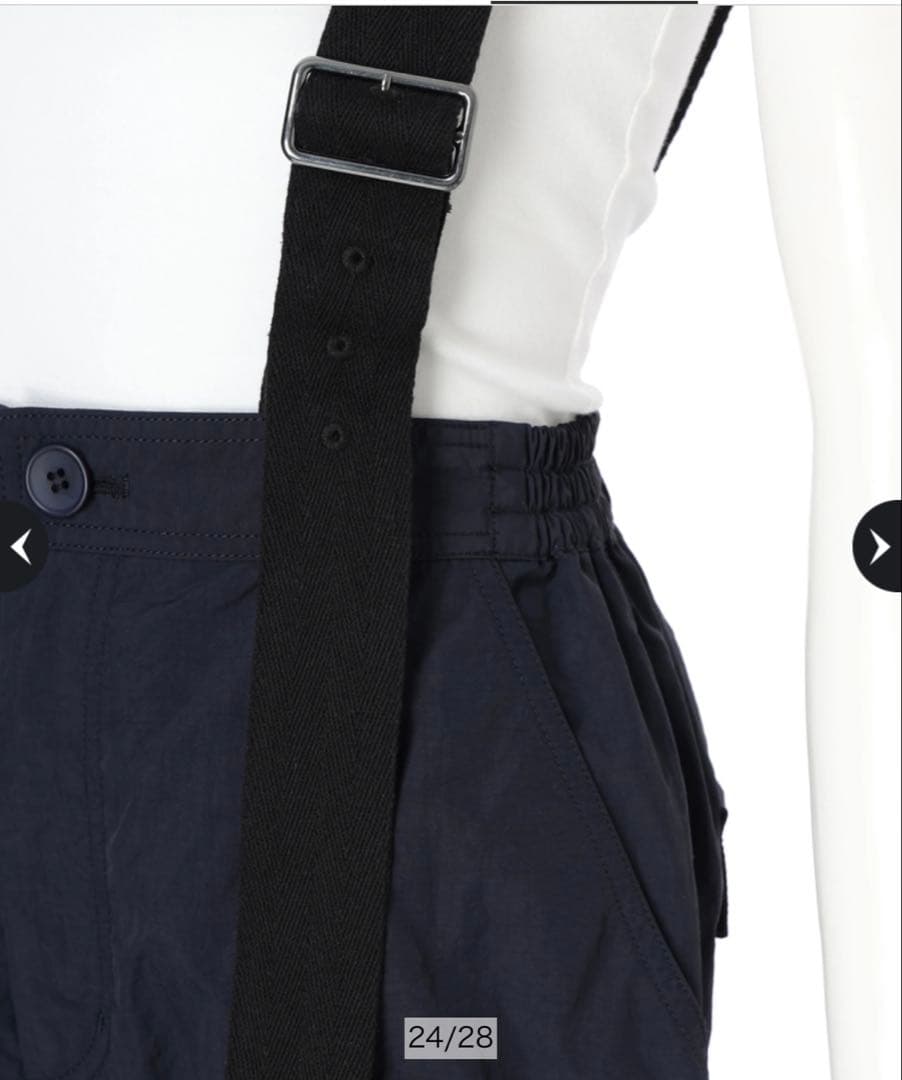 Arpege story 撥水サス付きパラシュートパンツ　ネイビー　新品