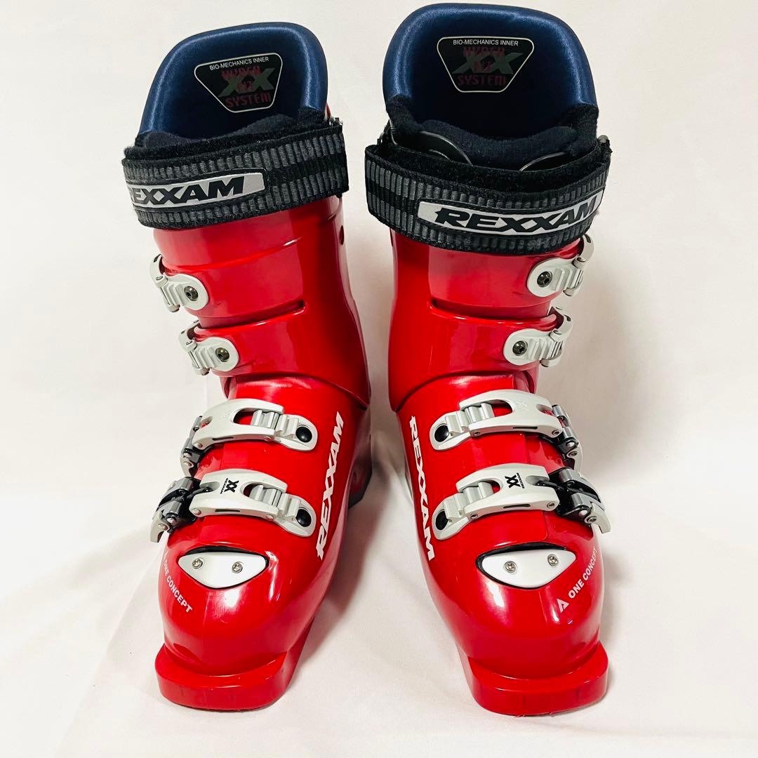 【美品】 REXXAM レクザム F97 スキーブーツ 24.0cm 赤