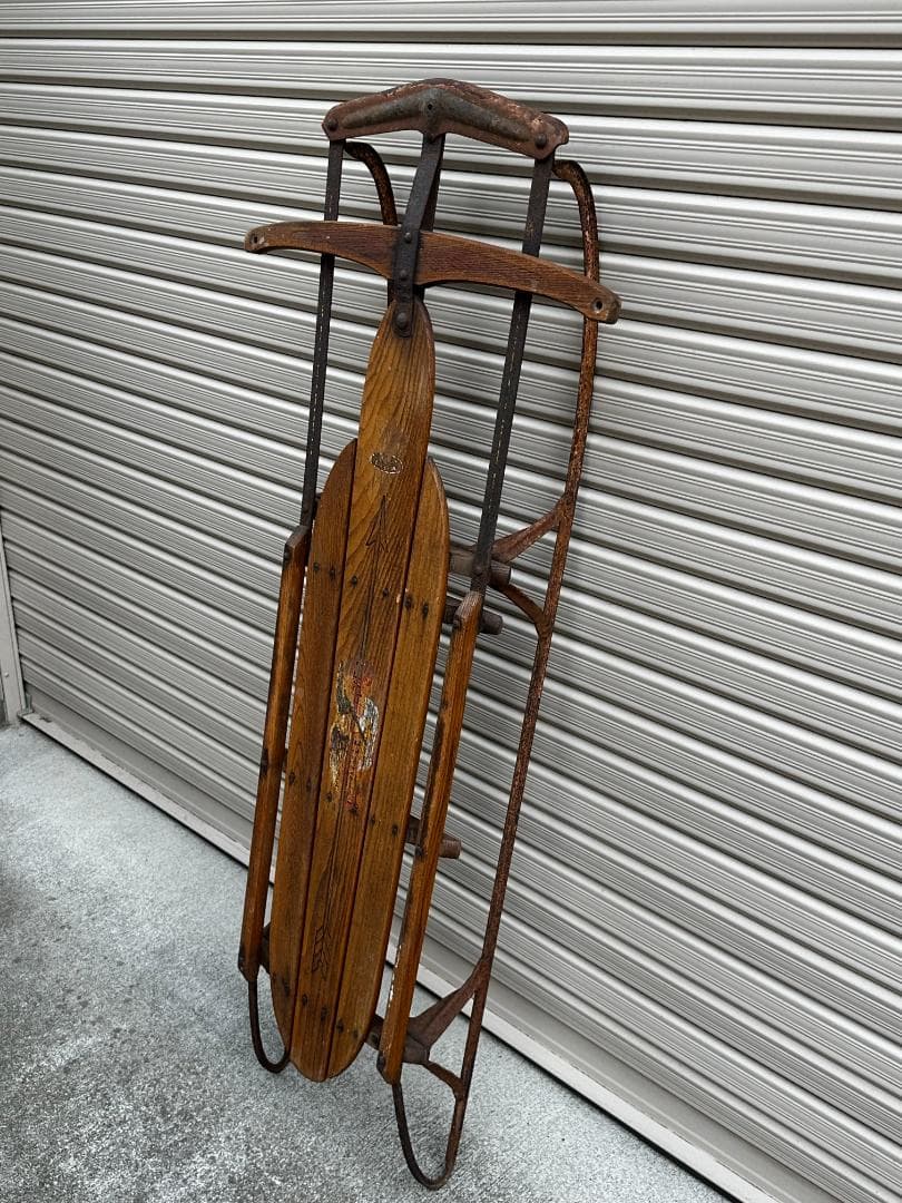 Flexible Flyer Airline Series ヴィンテージ木製ソリ