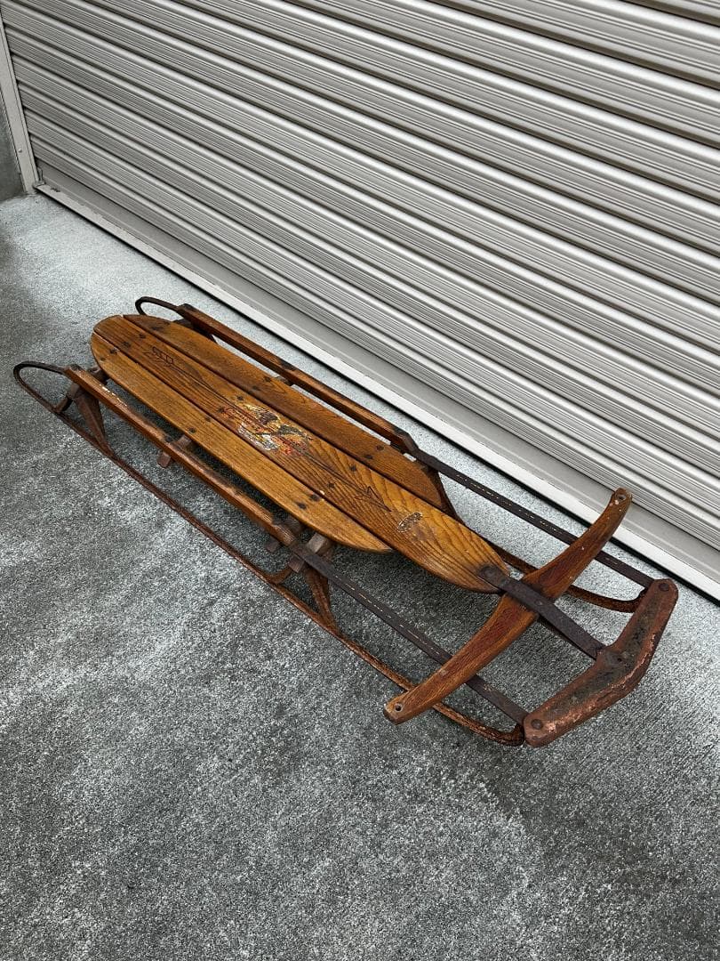 Flexible Flyer Airline Series ヴィンテージ木製ソリ