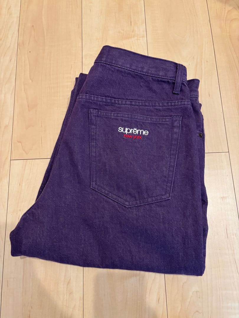 supreme 25ss Baggy Jeans パープル