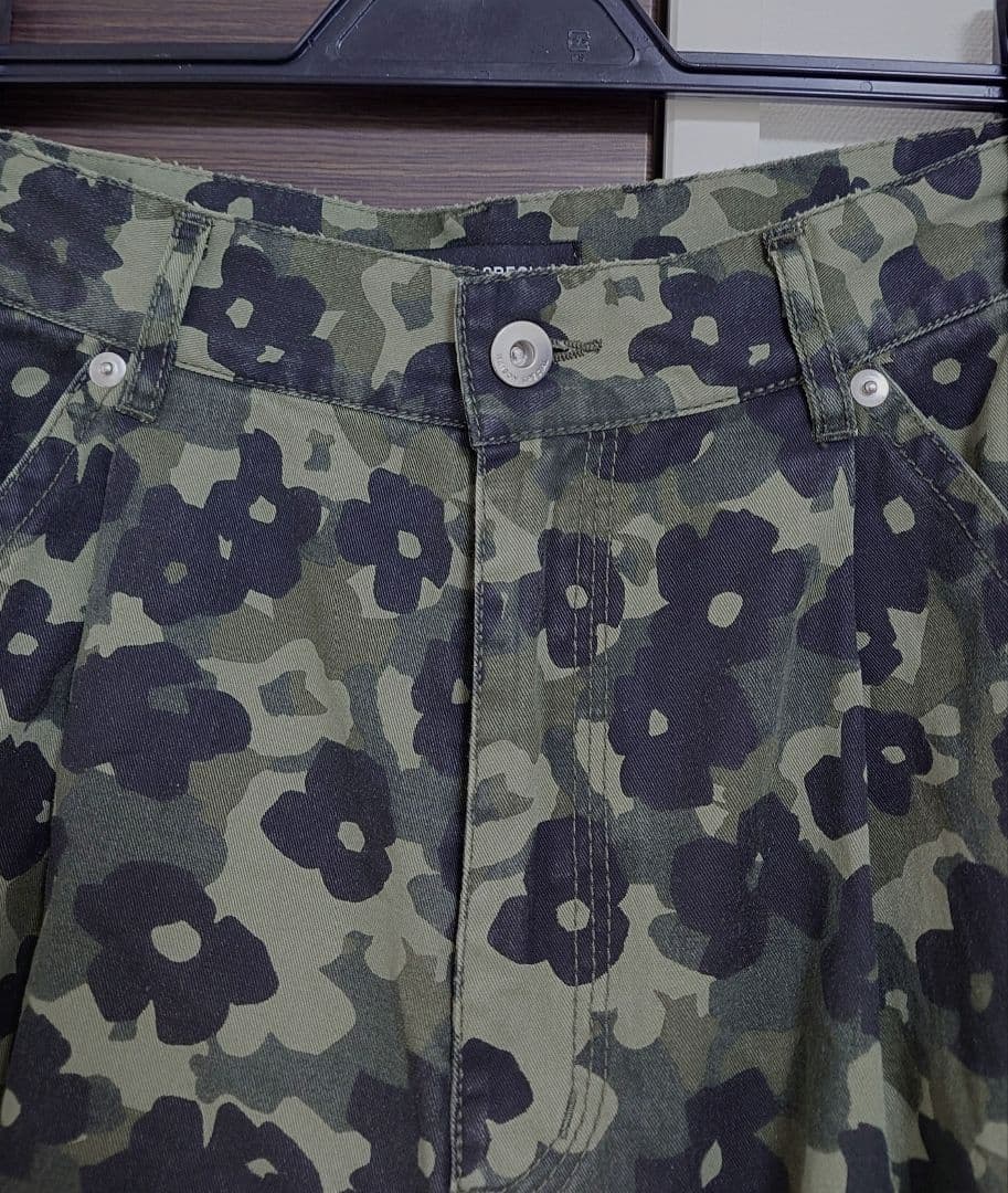 〇MAISON SPECIAL〇フラワーカモフラージュカーブパンツ