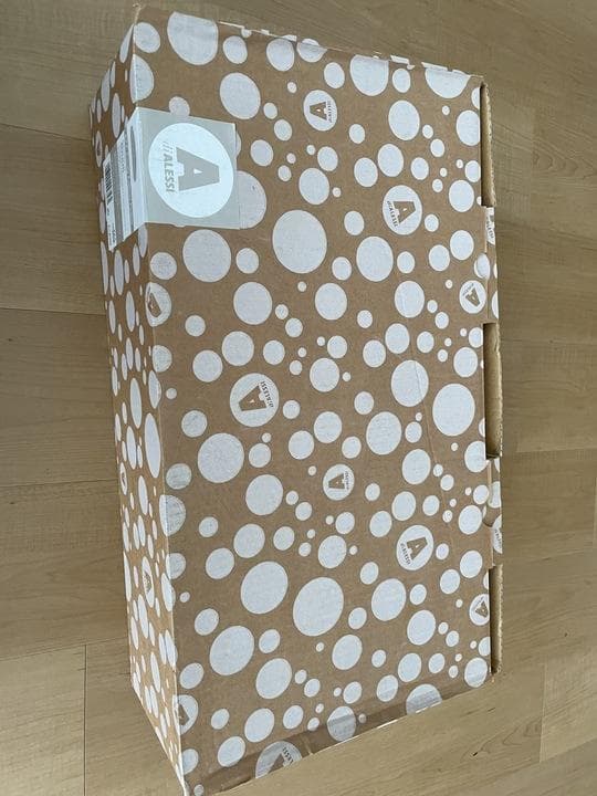 Alessi ブレッドビン　ブレッドケース　黒　Gnam