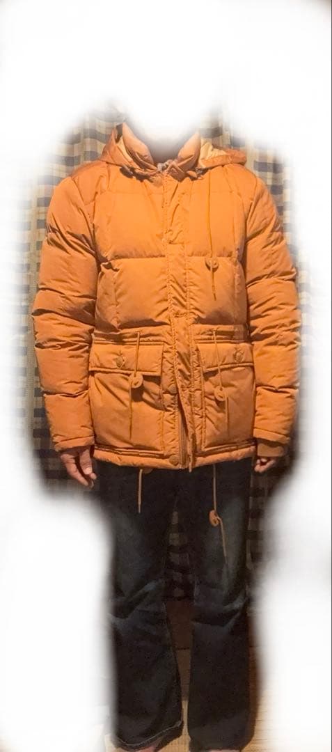 RRL カラコラムダウン　サイズL オレンジ　ダブルアールエル