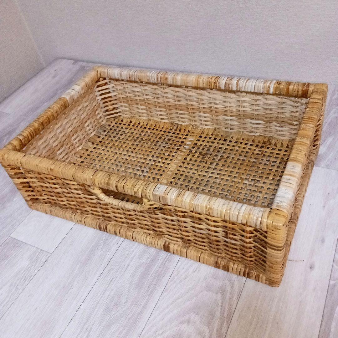 籐 ラタン チェスト4段 インテリア 昭和レトロ 箪笥　Kazama