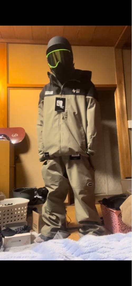 ダブルエー　スノボウェア　上下セット　M.L アンファッジ エスケープ