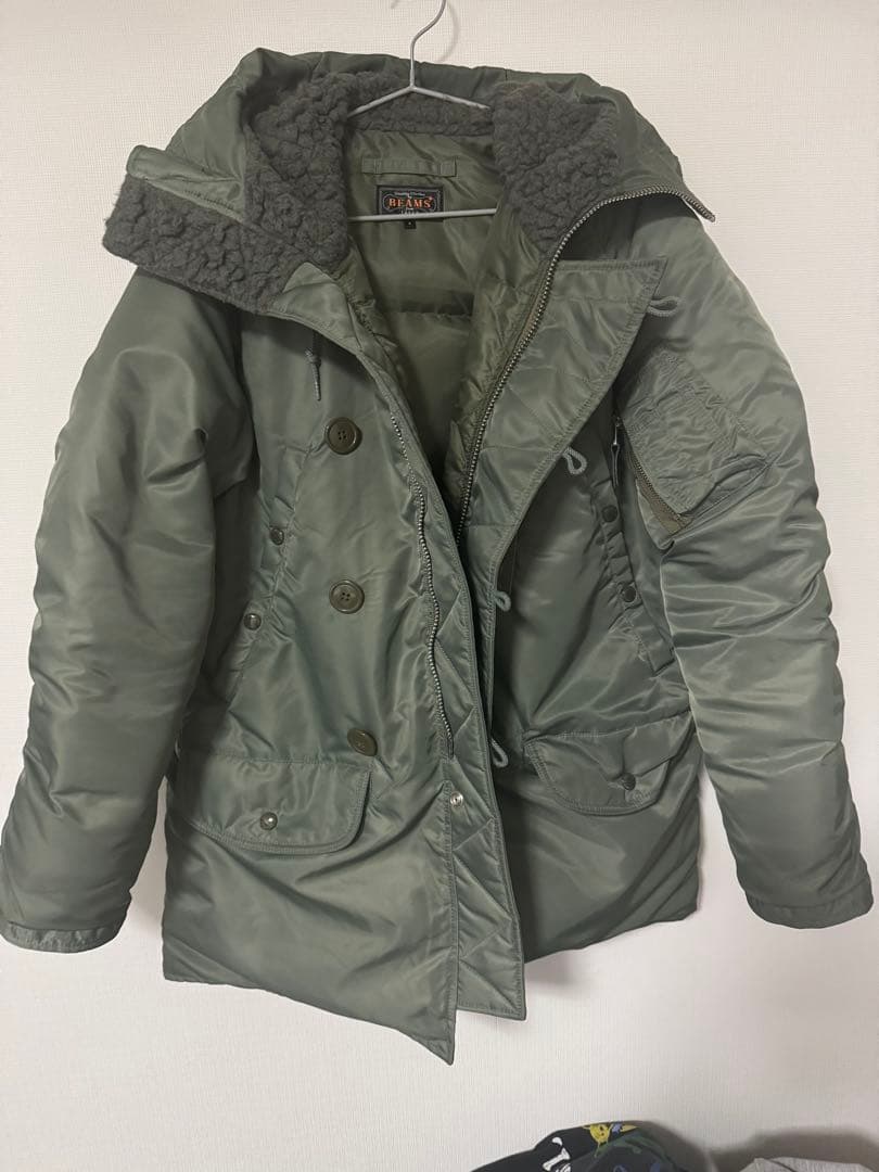 【美品】BEAMS PLUS N-3B Down sage