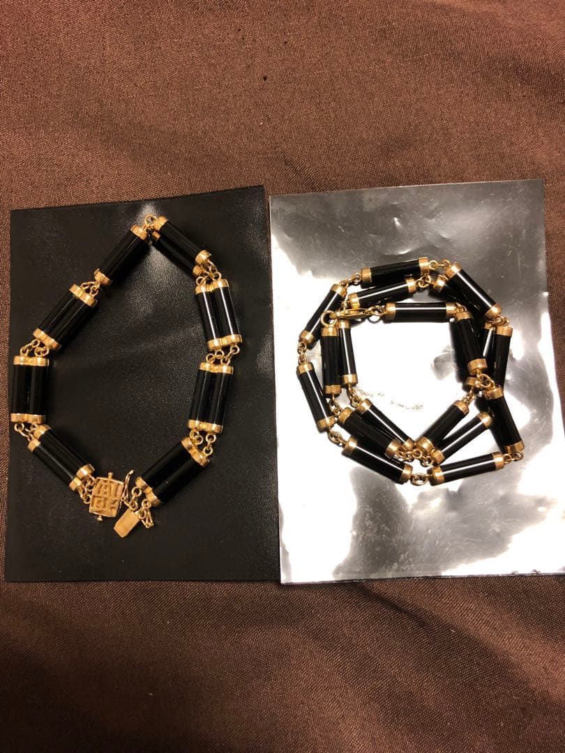 ネックレス ブレスレット14K 585 セトヴィンテージ レトロ