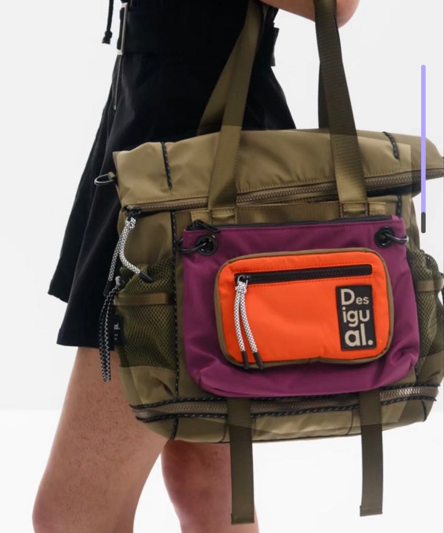 【新品未使用】デシグアル マルチポジション マキシバックパック Voyager