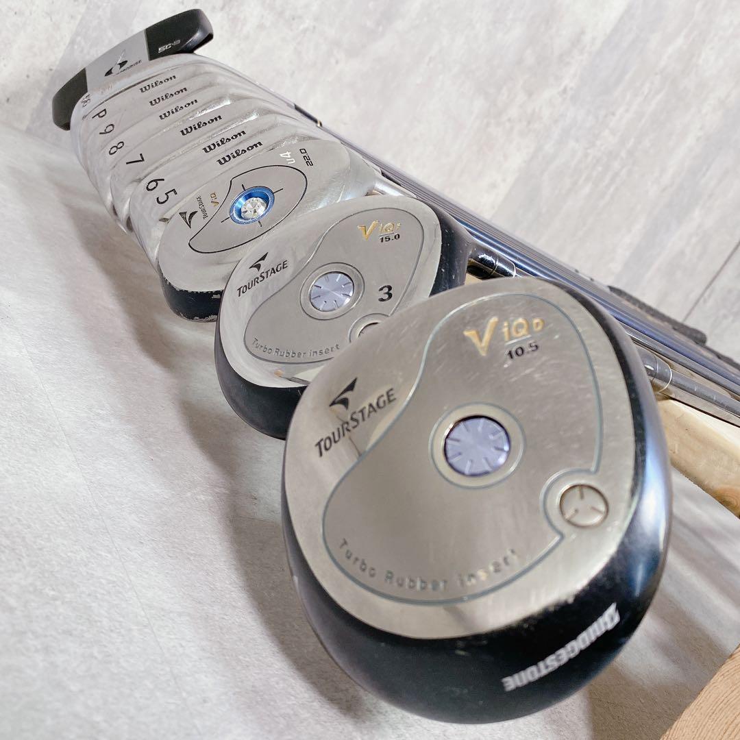 V909 ツアーステージ 他 ゴルフクラブ メンズ フルセット キャディバッグ