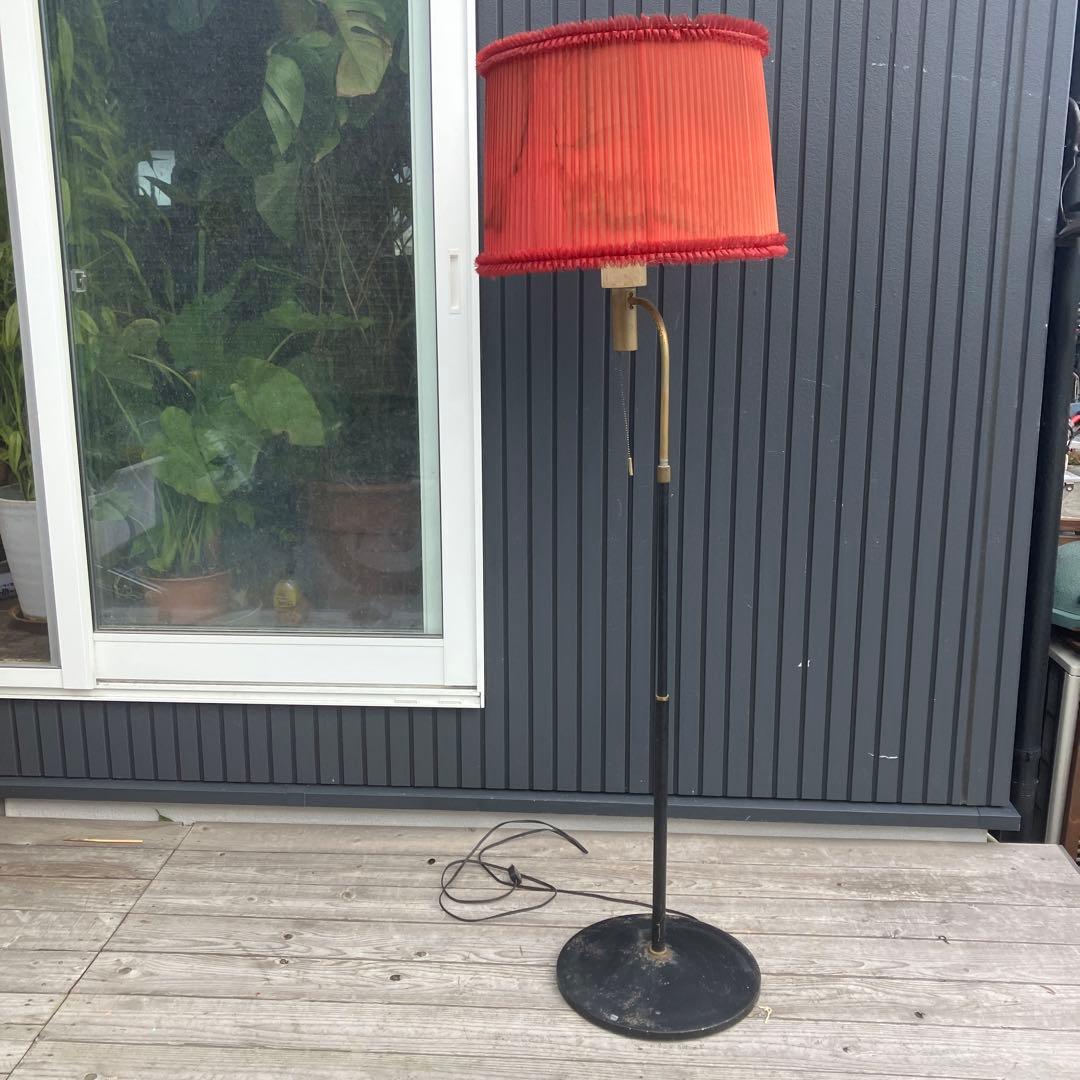 昭和レトロ 東芝 スタンドライト シェードランプ フロアライト フロア