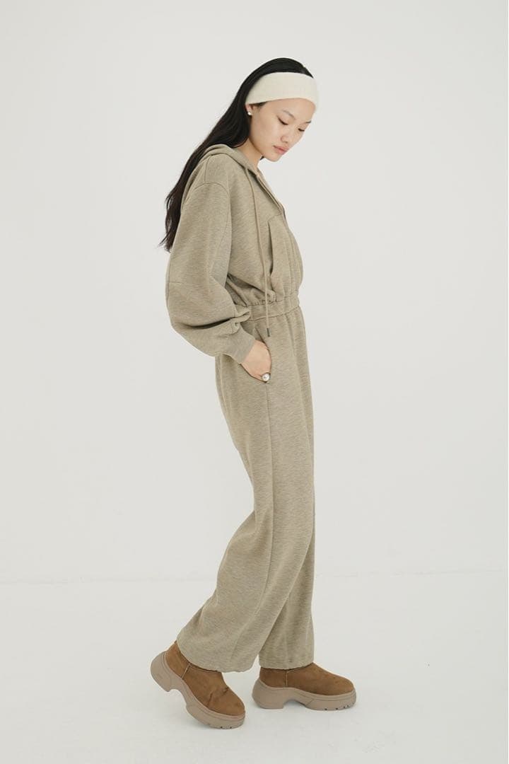 サロペット・オーバーオール・オールインワン CLANE HOODED SWEAT ALL IN ONE