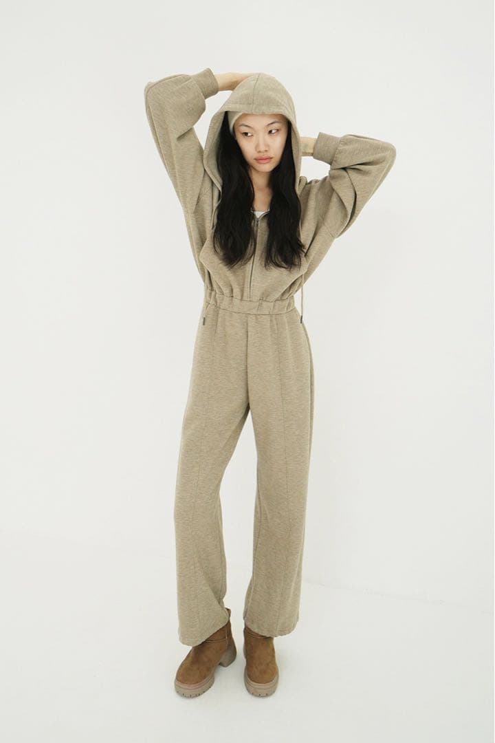 サロペット・オーバーオール・オールインワン CLANE HOODED SWEAT ALL IN ONE