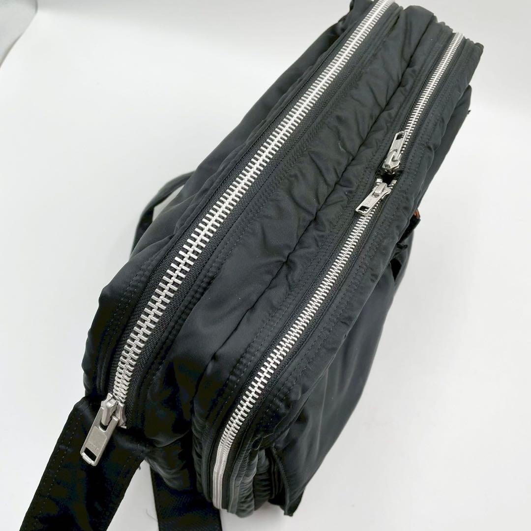 美品　ポーター　タンカー　XL 二層　エキスパンダブル　ショルダーバッグ　黒