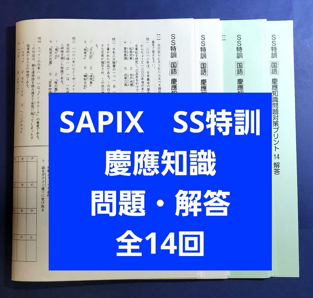 SAPIX SS特訓【慶應知識問題対策プリント】 - メルカリ