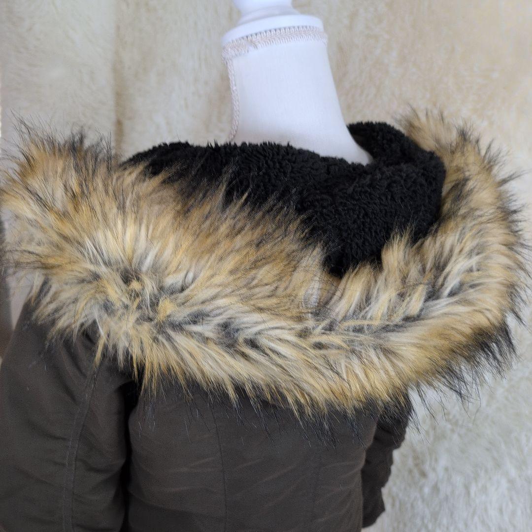 鬼ファー 平成初期 平成ギャル ミリタリージャケット モッズコート 金ボタン