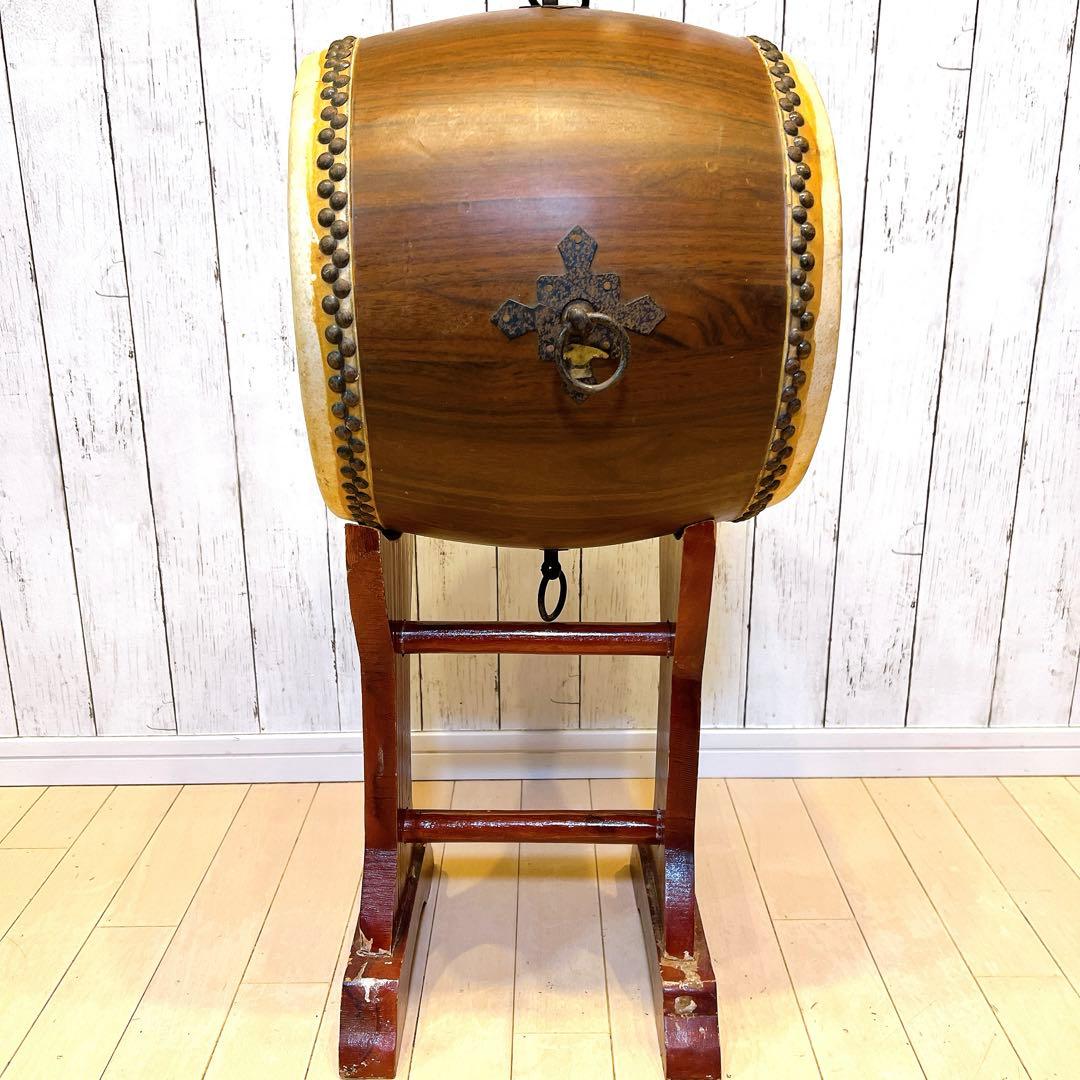 和太鼓 30×32cm 1尺　昭和レトロ　打楽器