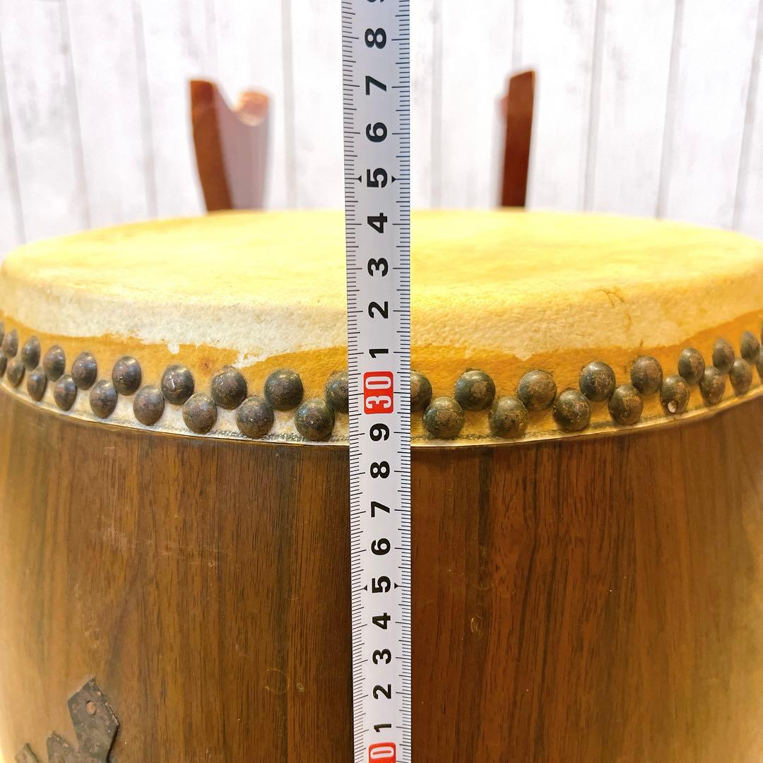 和太鼓 30×32cm 1尺　昭和レトロ　打楽器